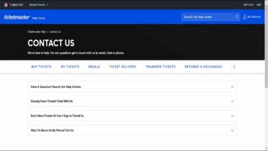 Contact Ticketmaster customer service
