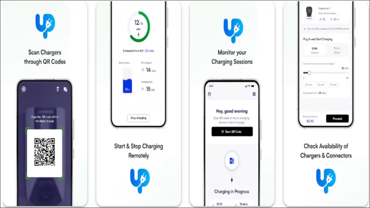 Wattzup EV App Interface And Key Features